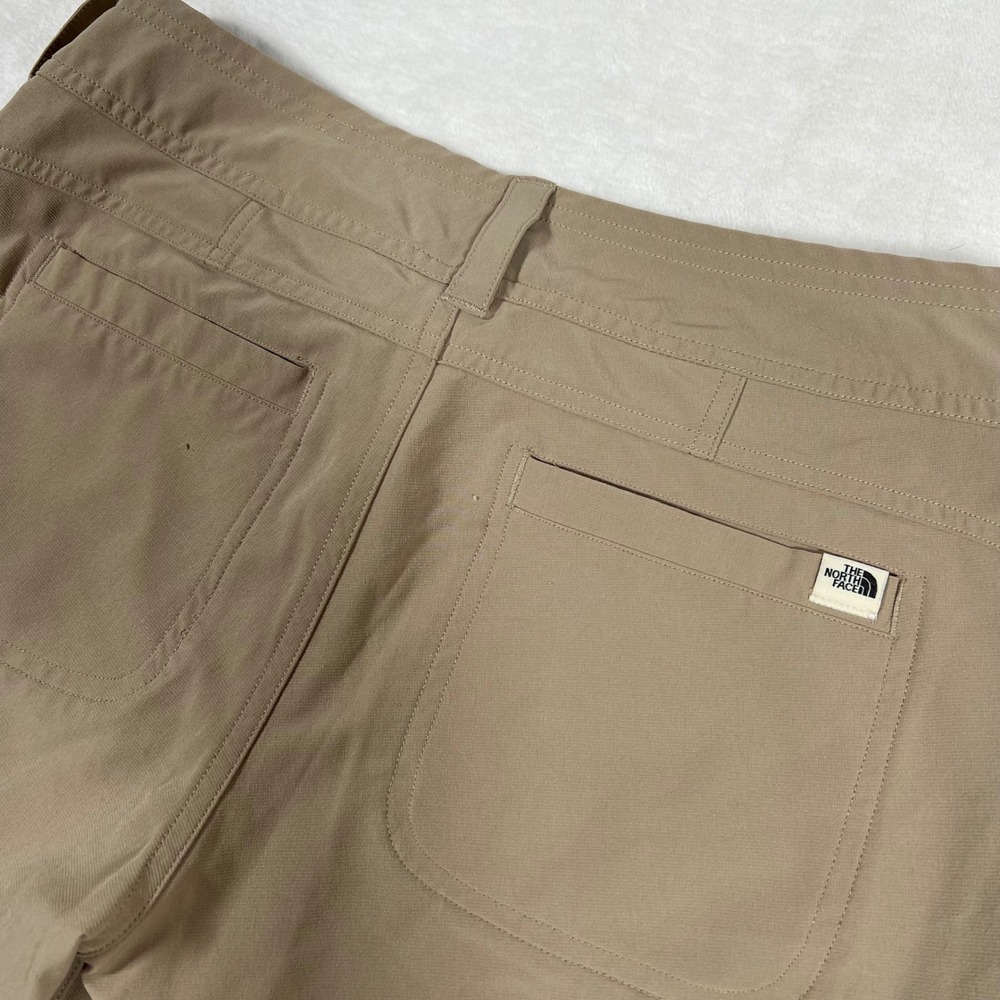 The‎ North Face Hiking Cropped Pants Outdoor Casual Active Beige Size 4